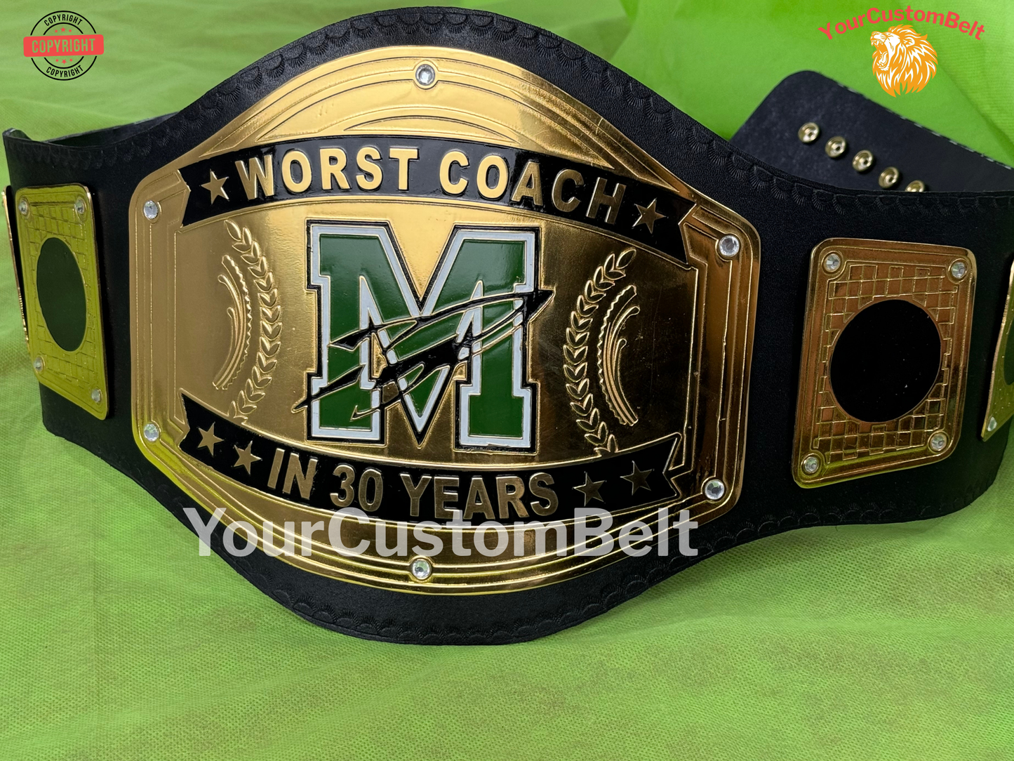 YourCustomBelt Wrestling Championship Belt β Custom Sports Award β Corporate Trophy β Personalized Engraving β Gift for Winner