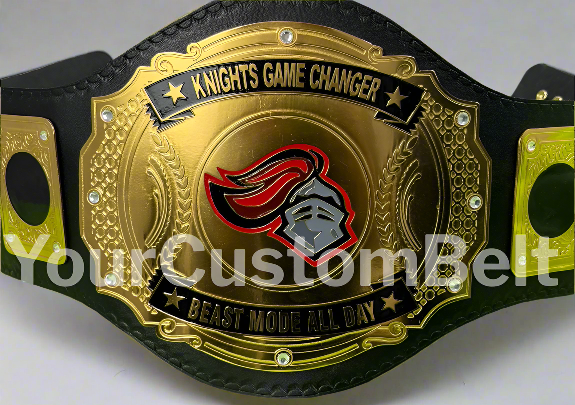 Customized Championship Wrestling Title Belt β Fully Personalized Engraved Name and Logo β Vintage Custom Belt Award