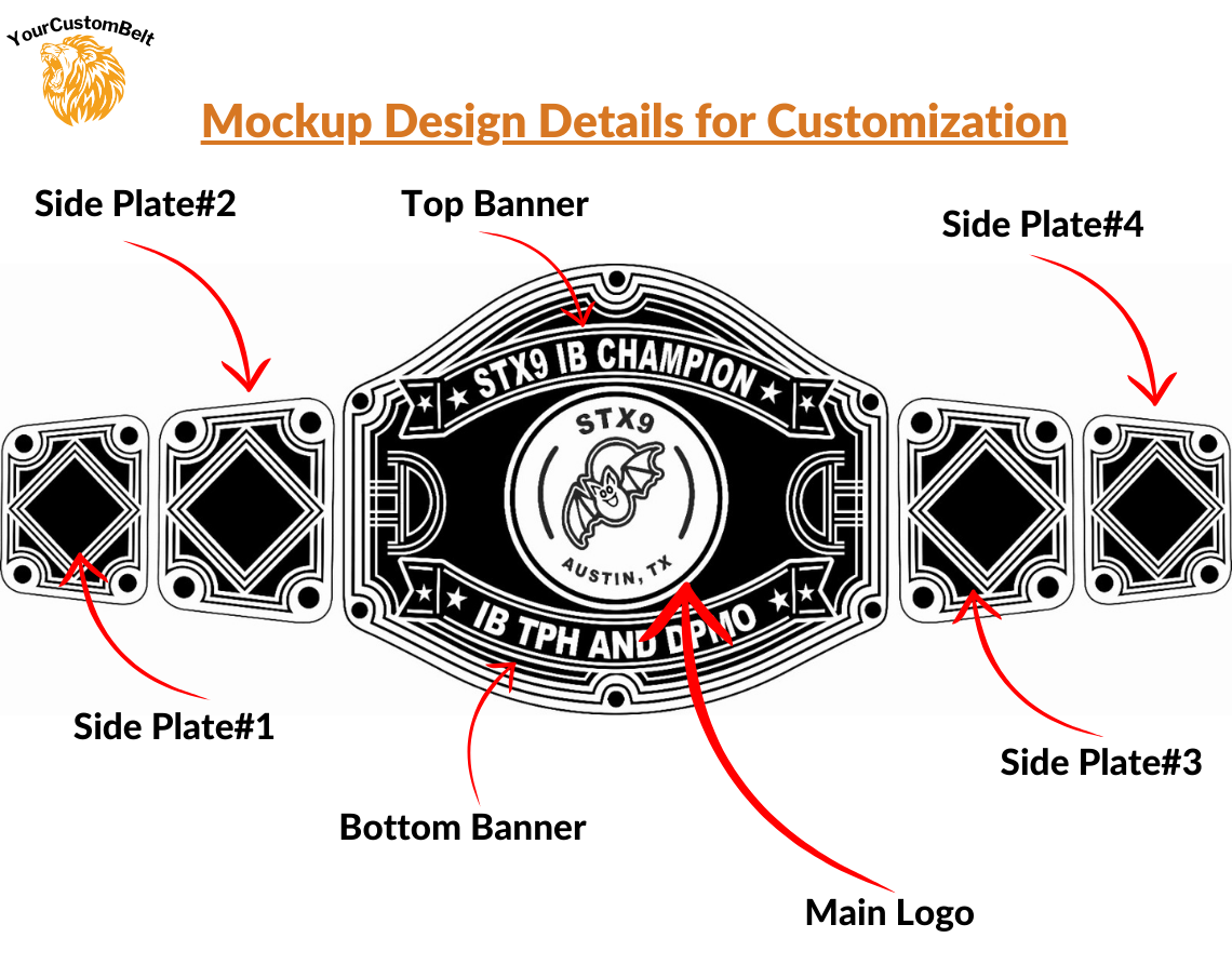 YourCustomBelt Wrestling Championship Belt β Custom Sports Award β Corporate Trophy β Personalized Engraving β Gift for Winner