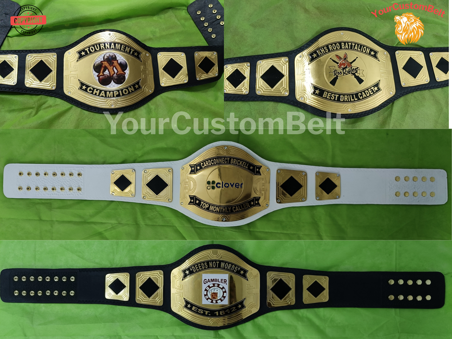 YourCustomBelt Wrestling Championship Belt β Custom Sports Award β Corporate Trophy β Personalized Engraving β Gift for Winner