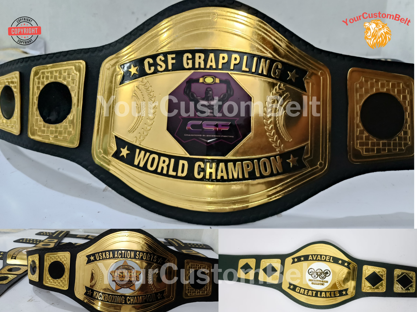 YourCustomBelt Wrestling Championship Belt β Custom Sports Award β Corporate Trophy β Personalized Engraving β Gift for Winner