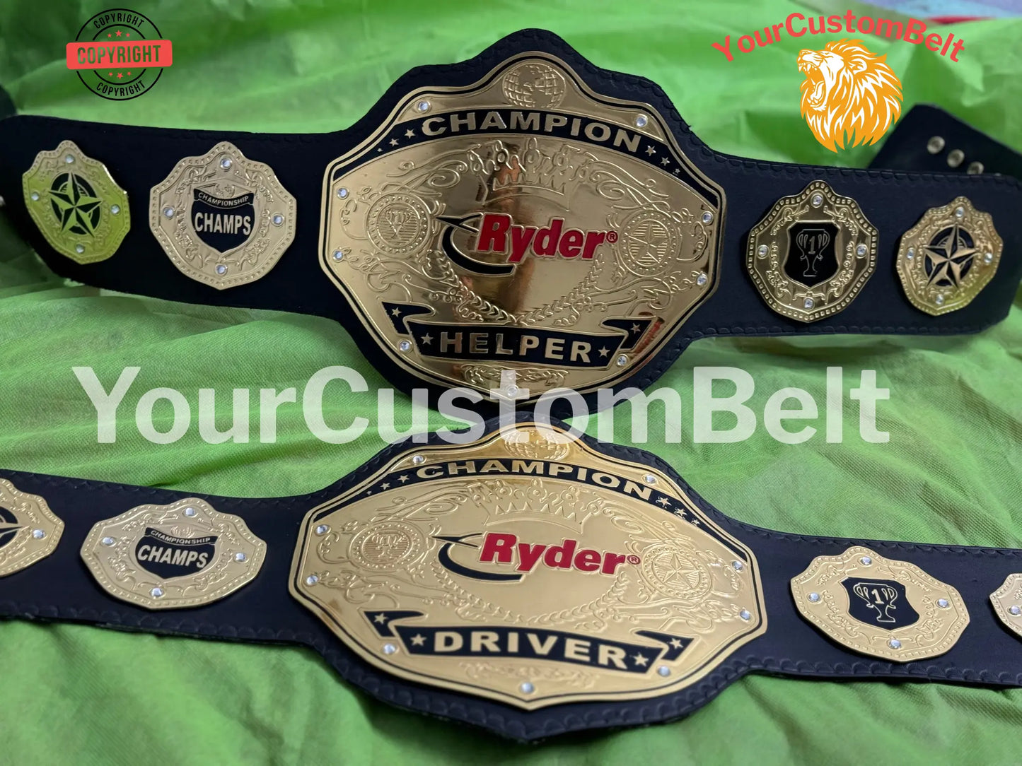 YourCustomBelt Customized Wrestling Belt – Personalized Award Championship Belt Title – Birthday Gift for Wrestling Fan My Store
