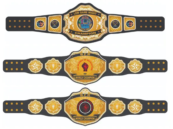Yourcustombelt Personalized Pro Wrestling Belt – League Title – Personalized Name & Logo – Wrestling Fan Gift My Store