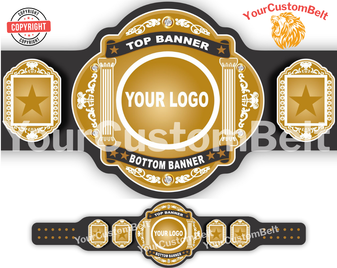 YourCustomBelt Custom Title Belt β Wrestling Champion Award β Corporate Trophy β Personalized Name & Logo β Made to Order