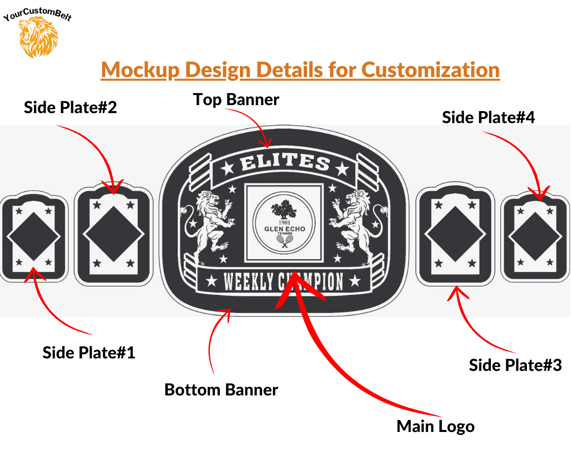 YourCustomBelt Personalized Championship Belt β Custom Wrestling Title β Corporate Award β Team Trophy β Engraved Design