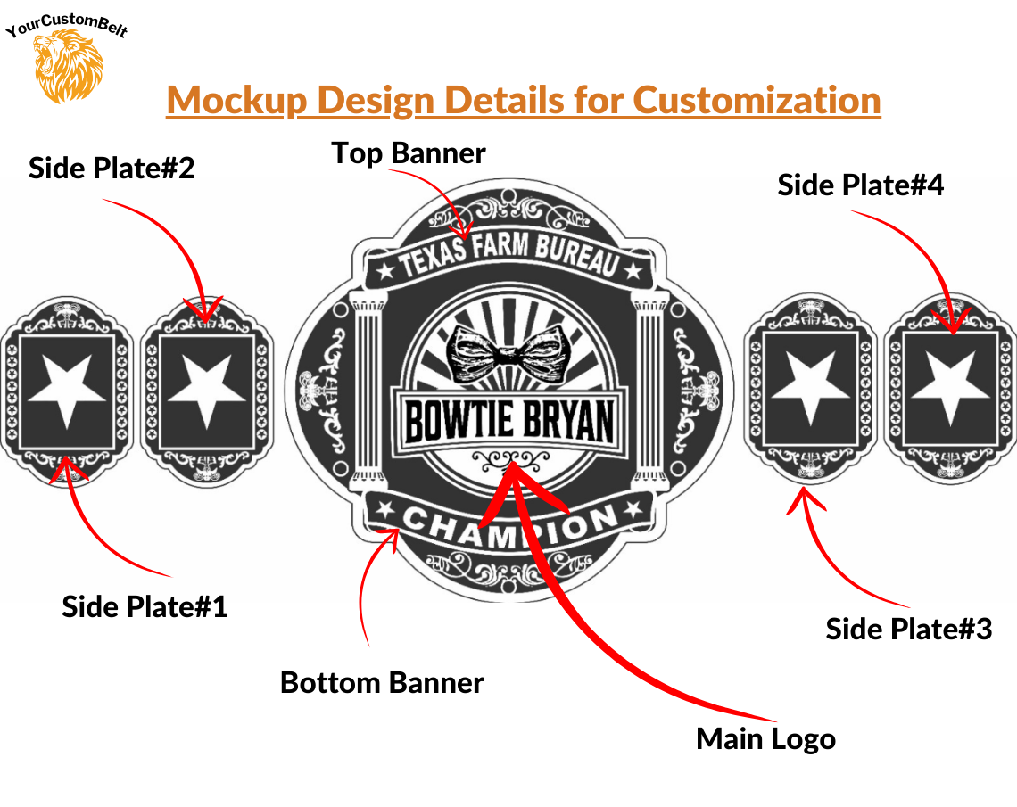 YourCustomBelt Custom Title Belt β Wrestling Champion Award β Corporate Trophy β Personalized Name & Logo β Made to Order
