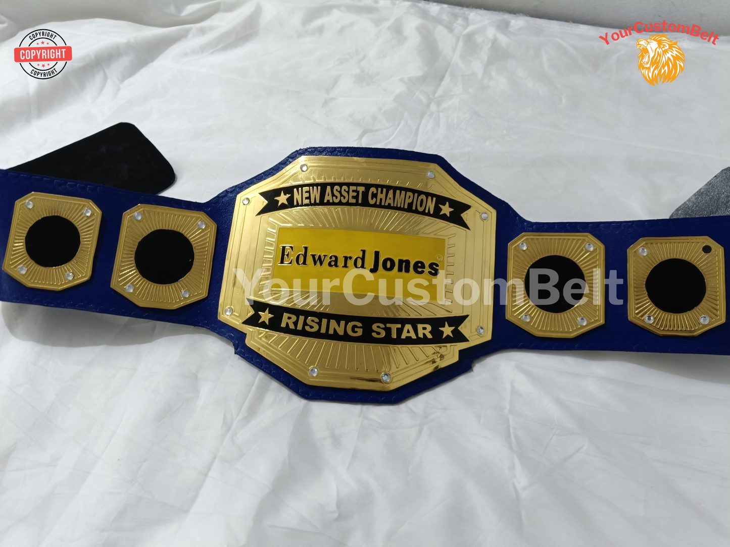 YourCustomBelt Custom Wrestling Belt for Corporate Awards β Employee Recognition Trophy β Personalized Name & Logo