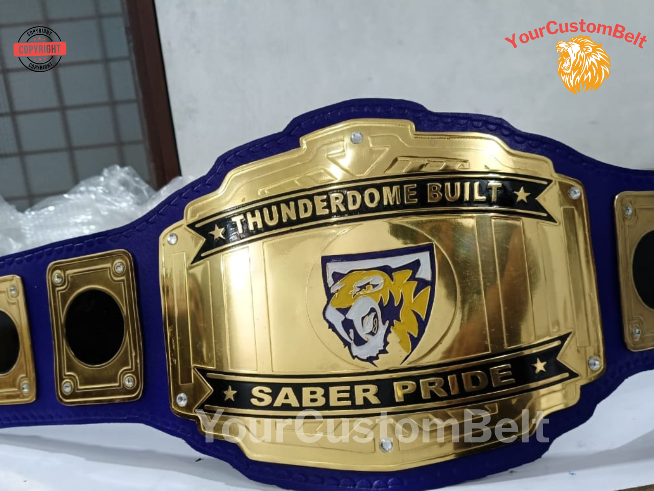 Yourcustombelt Personalized Pro Wrestling Belt β League Title β Personalized Name & Logo β Wrestling Fan Gift