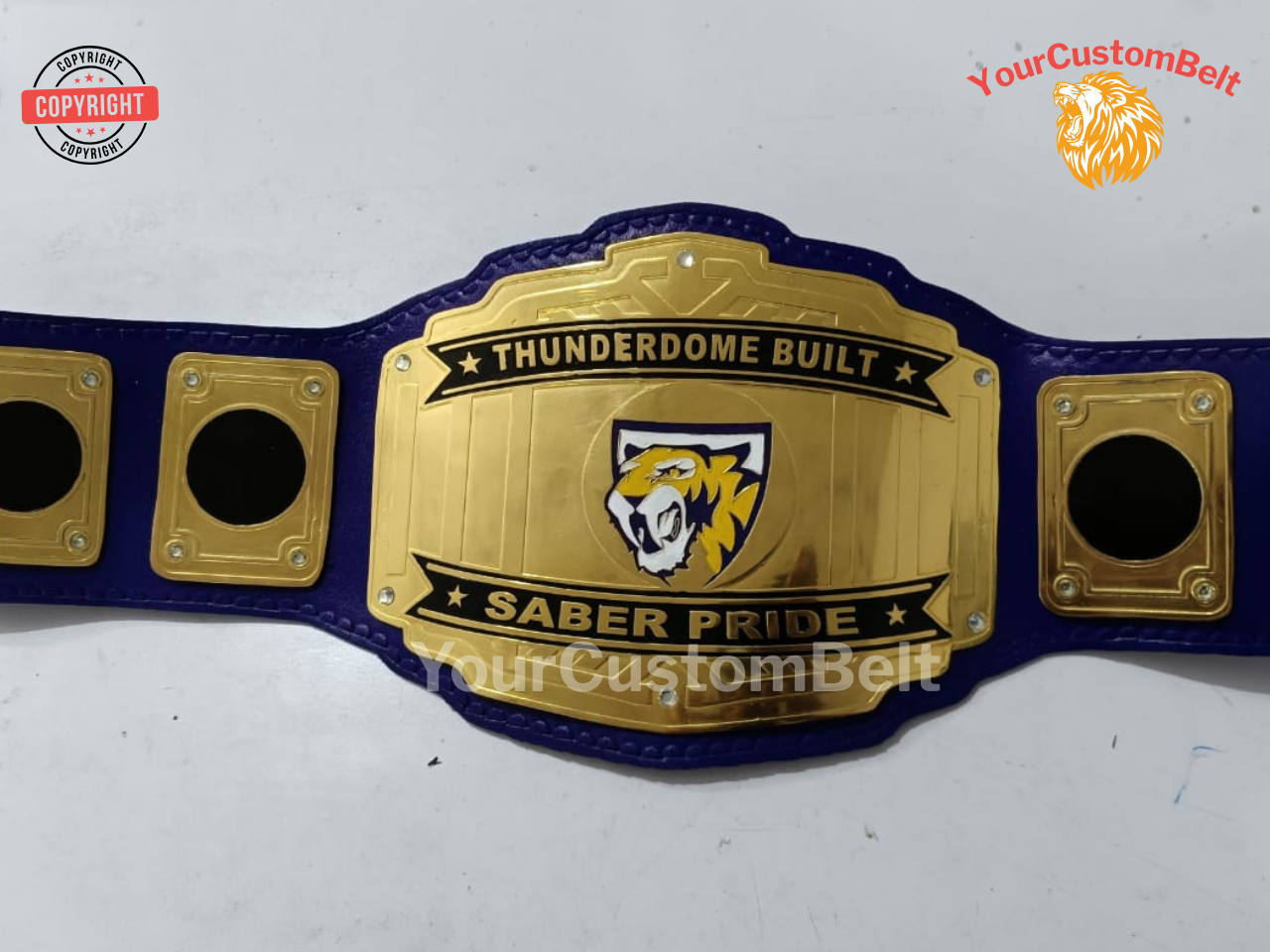 Yourcustombelt Personalized Pro Wrestling Belt β League Title β Personalized Name & Logo β Wrestling Fan Gift