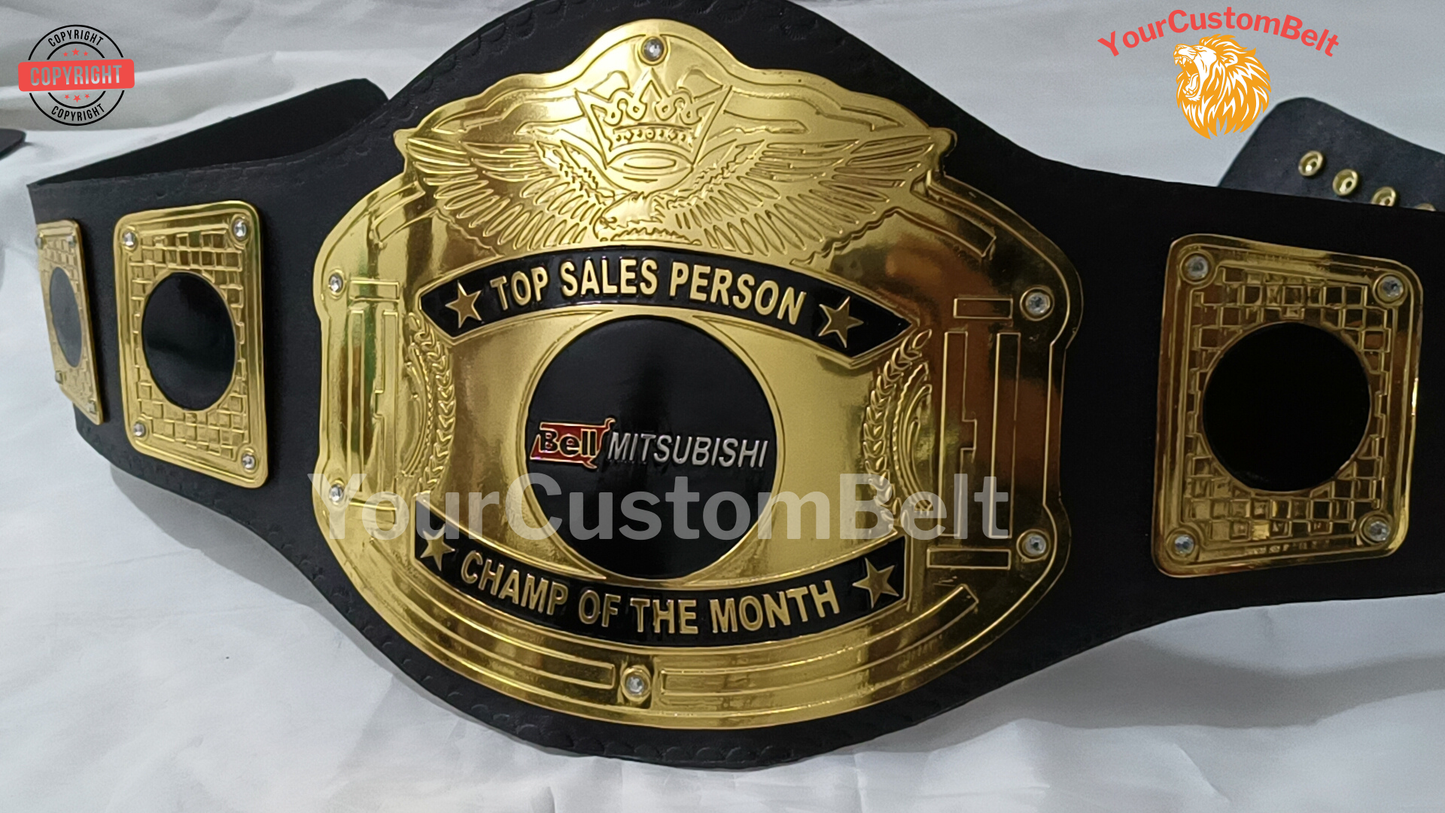 Yourcustombelt Personalized Wrestling Title Belt β Champion Award β Custom Name Engraved β Sports Trophy for any League