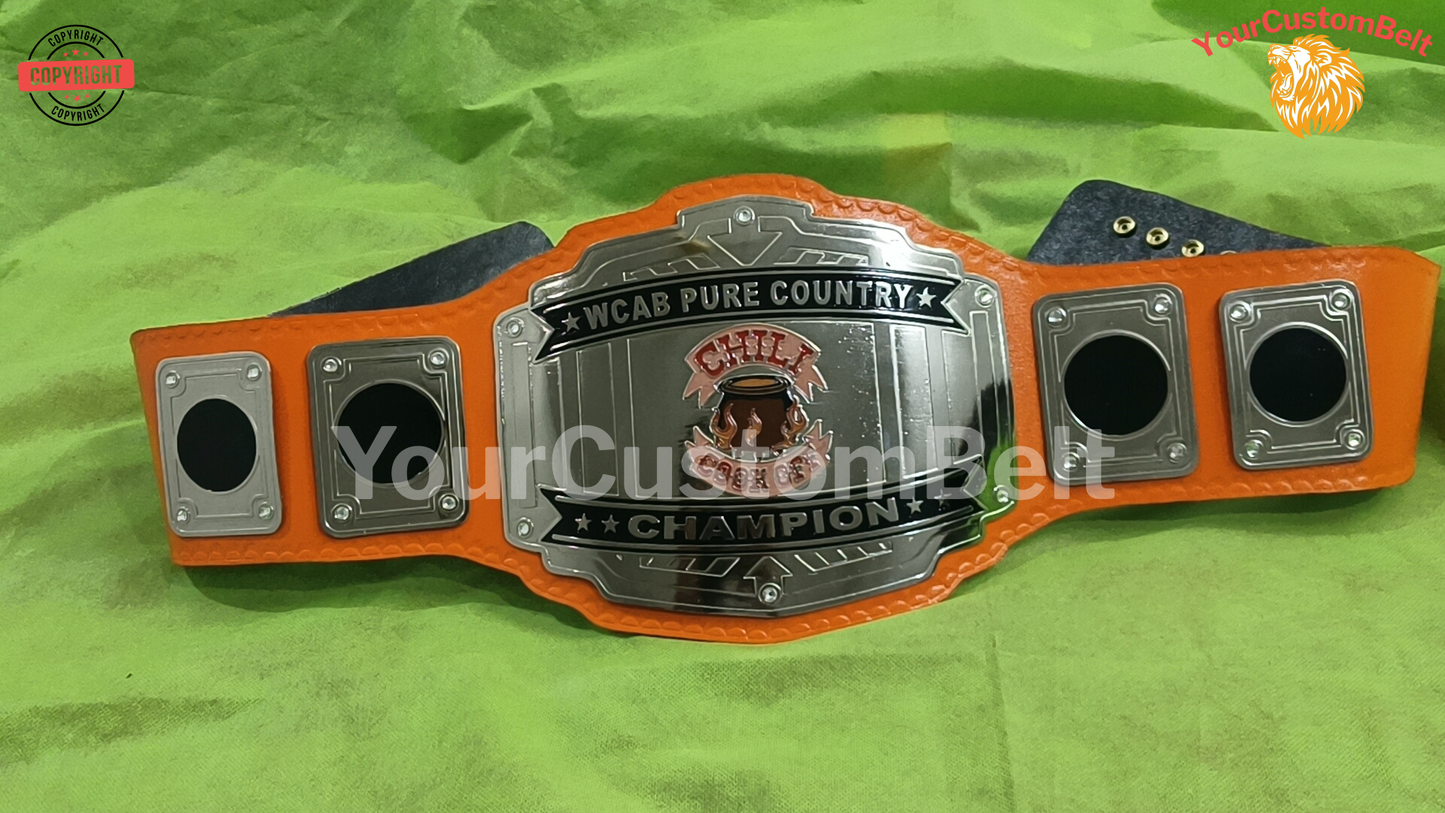 Yourcustombelt Personalized Pro Wrestling Belt β League Title β Personalized Name & Logo β Wrestling Fan Gift