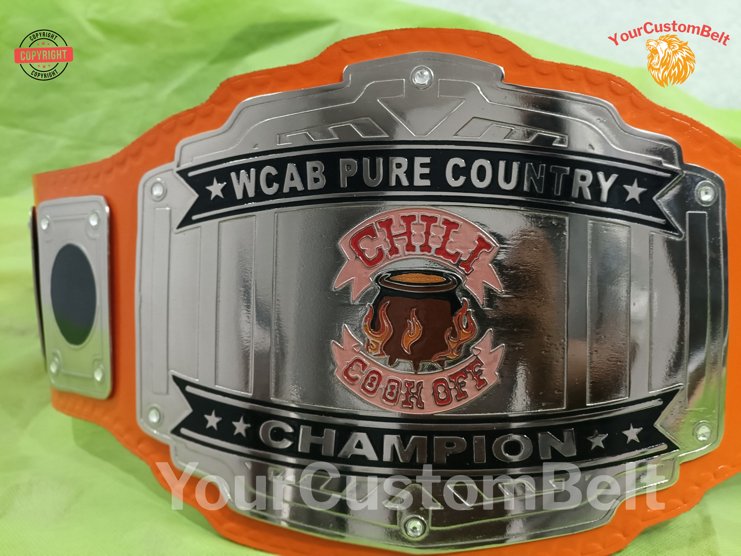 Yourcustombelt Personalized Pro Wrestling Belt β League Title β Personalized Name & Logo β Wrestling Fan Gift