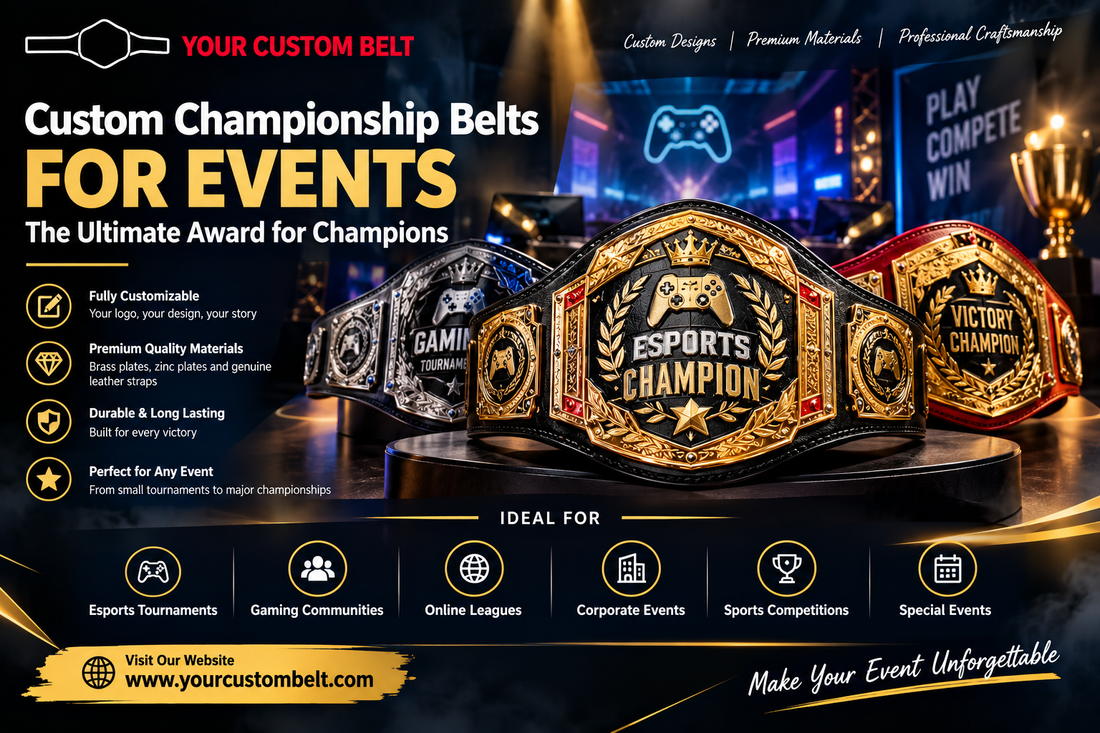 Custom Championship Belts for Events: The Ultimate Award for Champions