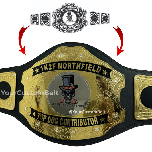 Yourcustombelt Personalized Pro Wrestling Belt – League Title – Personalized Name & Logo – Wrestling Fan My Store