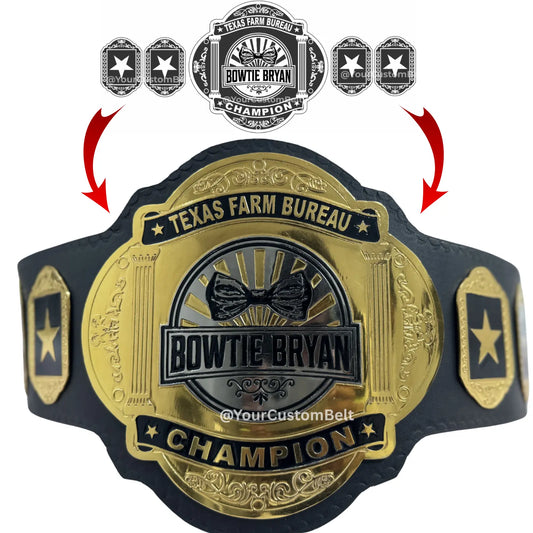 Yourcustombelt Personalized Pro Wrestling Belt – League Title – Personalized Name & Logo – Wrestling Fan Gift My Store