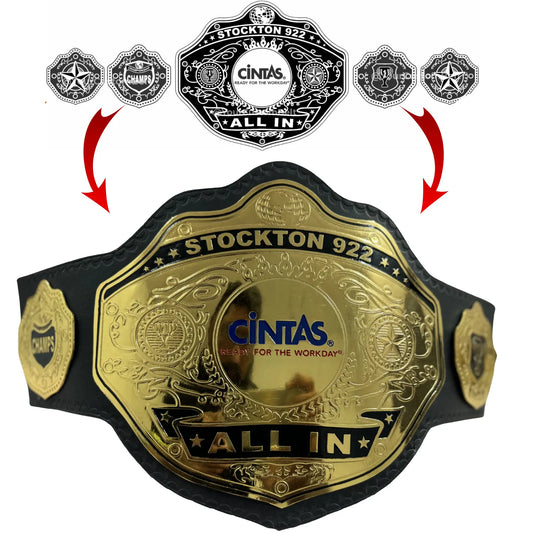 Yourcustombelt Personalized Pro Wrestling Belt – League Title – Personalized Name & Logo – Wrestling Fan Gift My Store