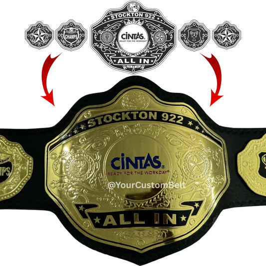 Yourcustombelt Personalized Pro Wrestling Belt – League Title – Personalized Name & Logo – Wrestling Fan Gift My Store