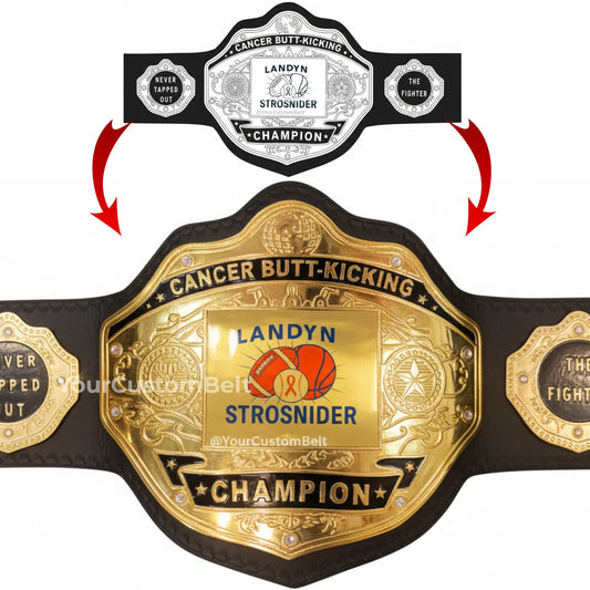 Yourcustombelt Personalized Pro Wrestling Belt – League Title – Personalized Name & Logo – Wrestling Fan Gift My Store