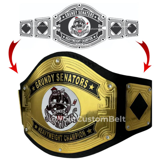 Yourcustombelt Personalized Pro Wrestling Belt – League Title – Personalized Name & Logo – Wrestling Fan Gift My Store