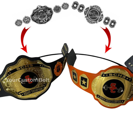 Yourcustombelt Personalized Pro Wrestling Belt – League Title – Personalized Name & Logo – Wrestling Fan Gift My Store
