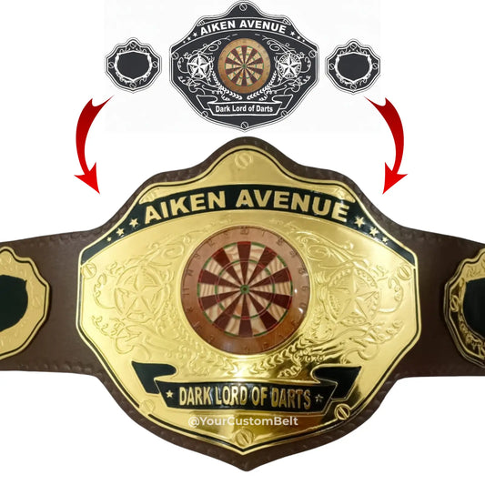 Yourcustombelt Personalized Pro Wrestling Belt – League Title – Personalized Name & Logo – Wrestling Fan Gift My Store