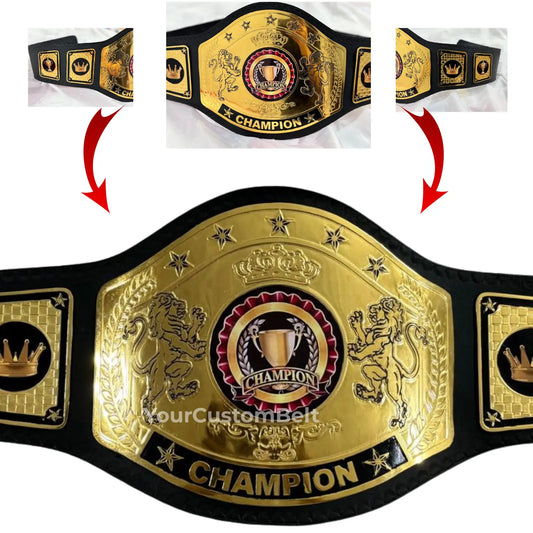 Yourcustombelt Personalized Pro Wrestling Belt – League Title – Personalized Name & Logo – Wrestling Fan Gift My Store