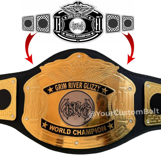 Yourcustombelt Personalized Pro Wrestling Belt – League Title – Personalized Name & Logo – Wrestling Fan Gift My Store