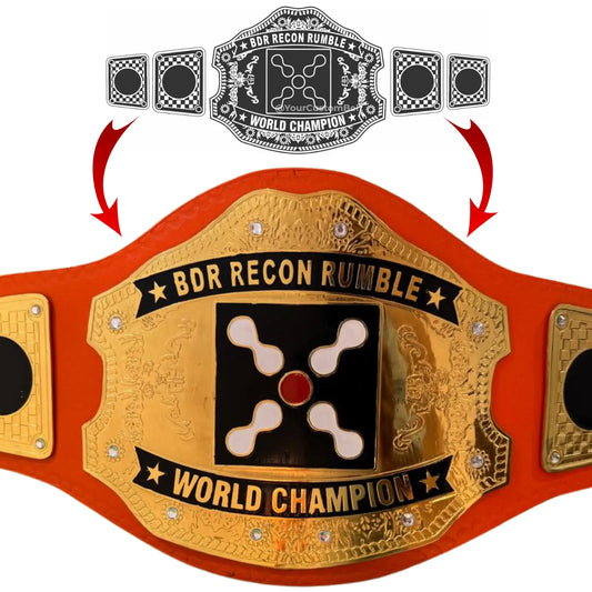 Yourcustombelt Personalized Pro Wrestling Belt – League Title – Personalized Name & Logo – Wrestling Fan Gift My Store