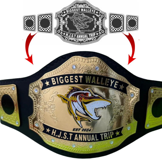 Yourcustombelt Personalized Pro Wrestling Belt – League Title – Personalized Name & Logo – Wrestling Fan Gift My Store