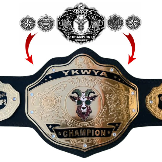 Yourcustombelt Personalized Pro Wrestling Belt – League Title – Personalized Name & Logo – Wrestling Fan Gift My Store