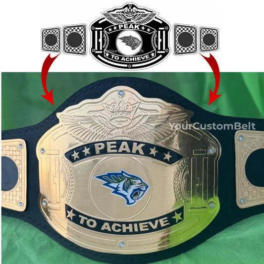 Yourcustombelt Personalized Pro Wrestling Belt – League Title – Personalized Name & Logo – Wrestling Fan Gift My Store