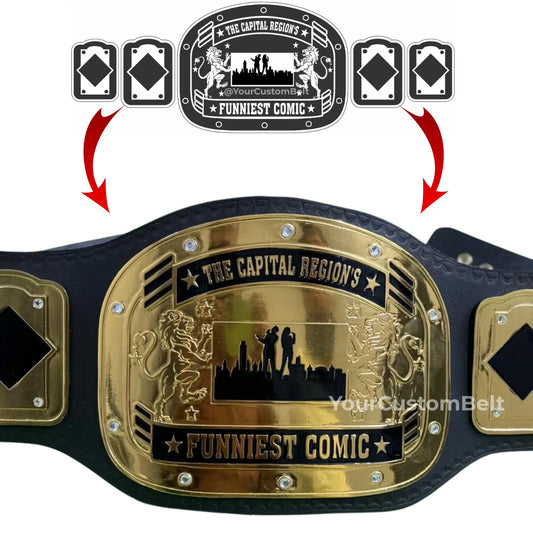 Yourcustombelt Personalized Pro Wrestling Belt – League Title – Personalized Name & Logo – Wrestling Fan Gift My Store
