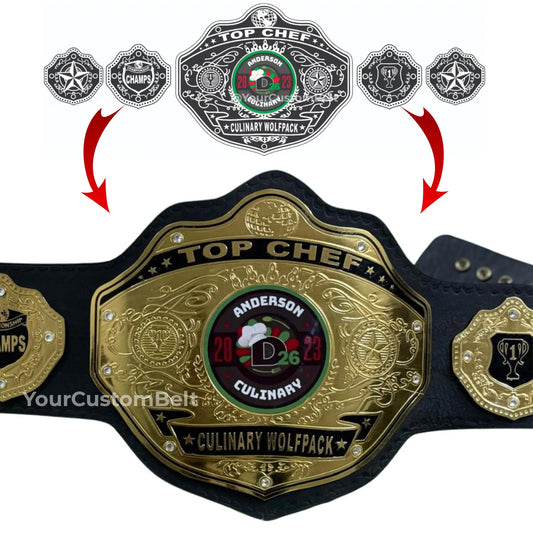 Yourcustombelt Personalized Pro Wrestling Belt – League Title – Personalized Name & Logo – Wrestling Fan Gift My Store