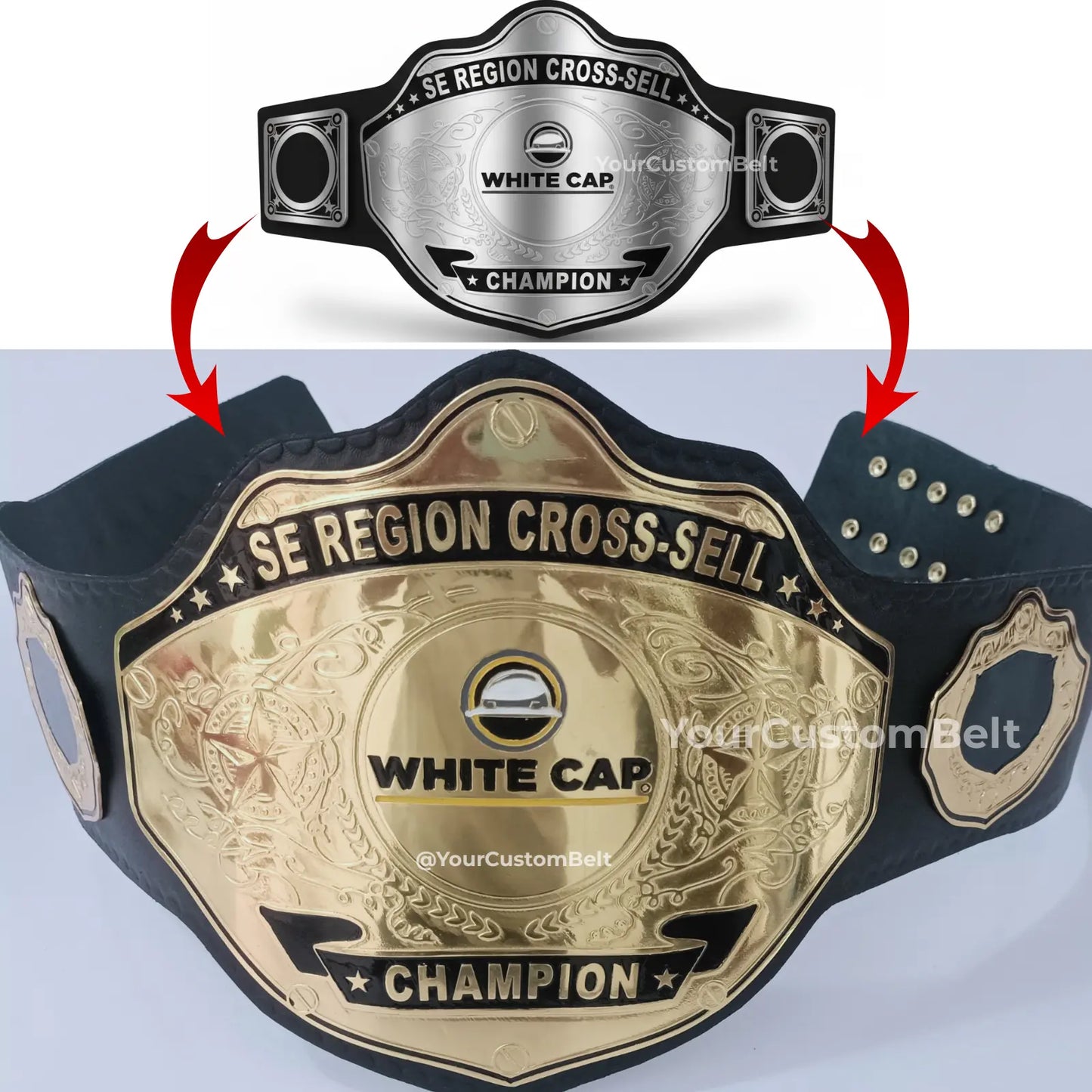 Yourcustombelt Personalized Pro Wrestling Belt – League Title – Personalized Name & Logo – Wrestling Fan Gift My Store