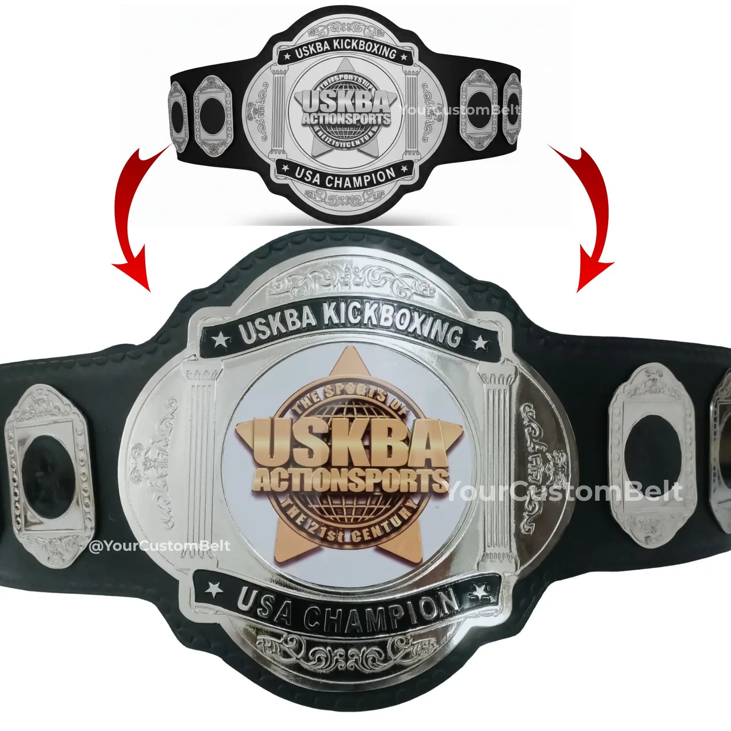 Yourcustombelt Personalized Pro Wrestling Belt – League Title – Personalized Name & Logo – Wrestling Fan Gift My Store