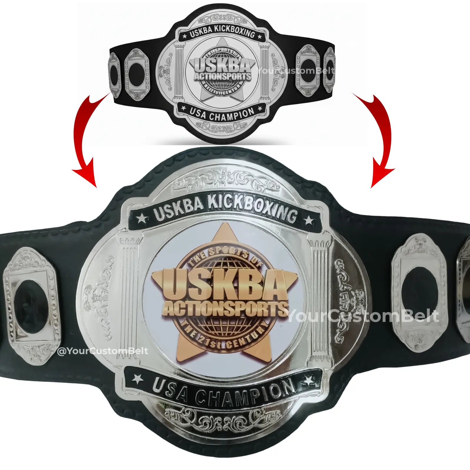 Yourcustombelt Personalized Pro Wrestling Belt – League Title – Personalized Name & Logo – Wrestling Fan Gift My Store