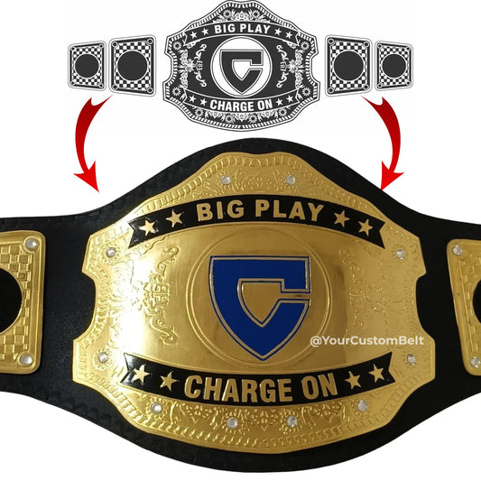 Yourcustombelt Personalized Pro Wrestling Belt – League Title – Personalized Name & Logo – Wrestling Fan Gift My Store