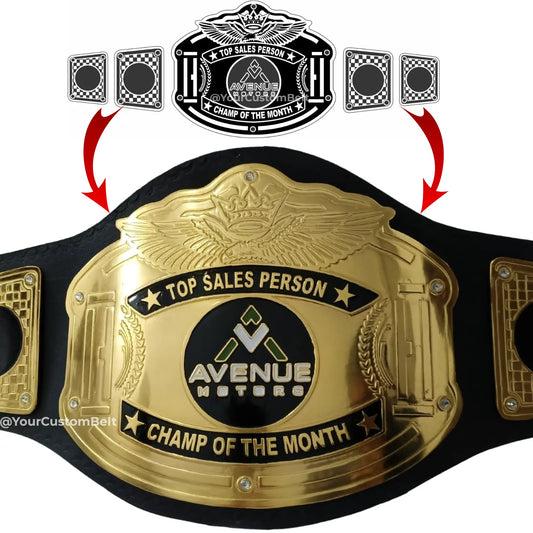 Yourcustombelt Personalized Pro Wrestling Belt – League Title – Personalized Name & Logo – Wrestling Fan Gift My Store