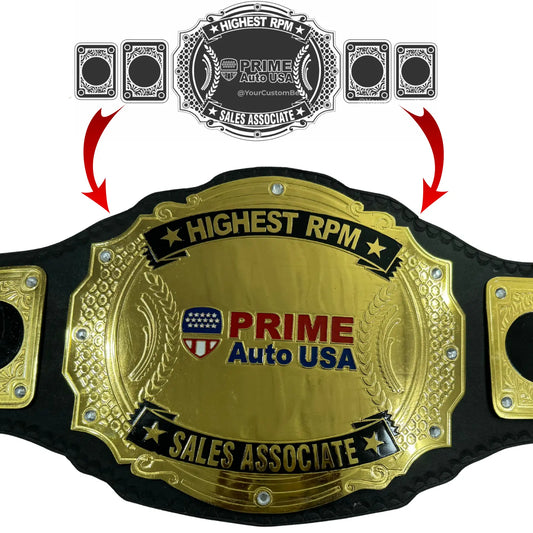 Yourcustombelt Personalized Pro Wrestling Belt – League Title – Personalized Name & Logo – Wrestling Fan Gift My Store