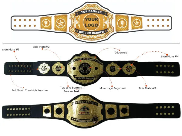 Championship Custom Belt – Personalized Title Belt