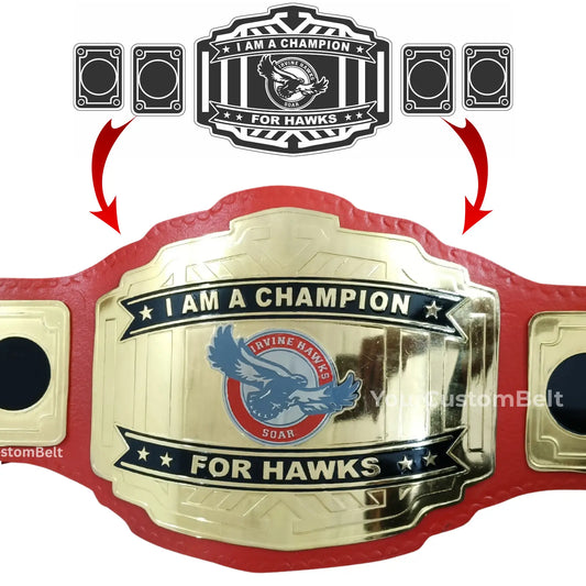 Yourcustombelt Personalized Pro Wrestling Belt – League Title – Personalized Name & Logo – Wrestling Fan Gift My Store