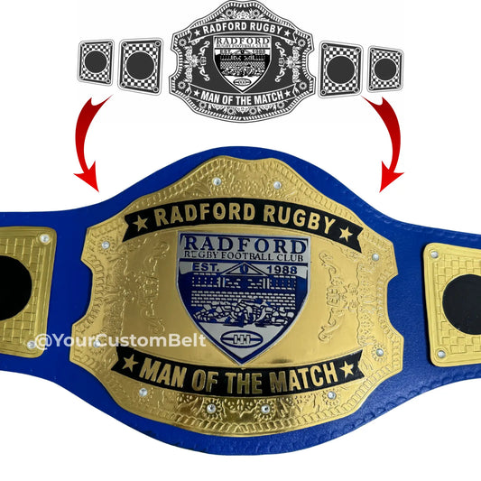 Yourcustombelt Personalized Pro Wrestling Belt – League Title – Personalized Name & Logo – Wrestling Fan Gift My Store