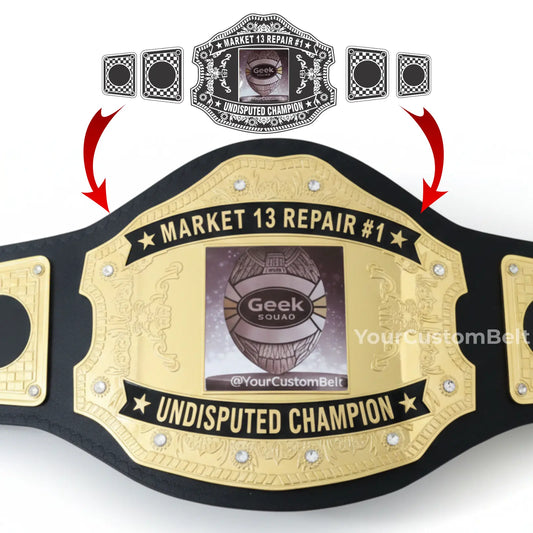Yourcustombelt Personalized Pro Wrestling Belt – League Title – Personalized Name & Logo – Wrestling Fan Gift My Store