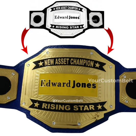Yourcustombelt Personalized Pro Wrestling Belt – League Title – Personalized Name & Logo – Wrestling Fan Gift My Store