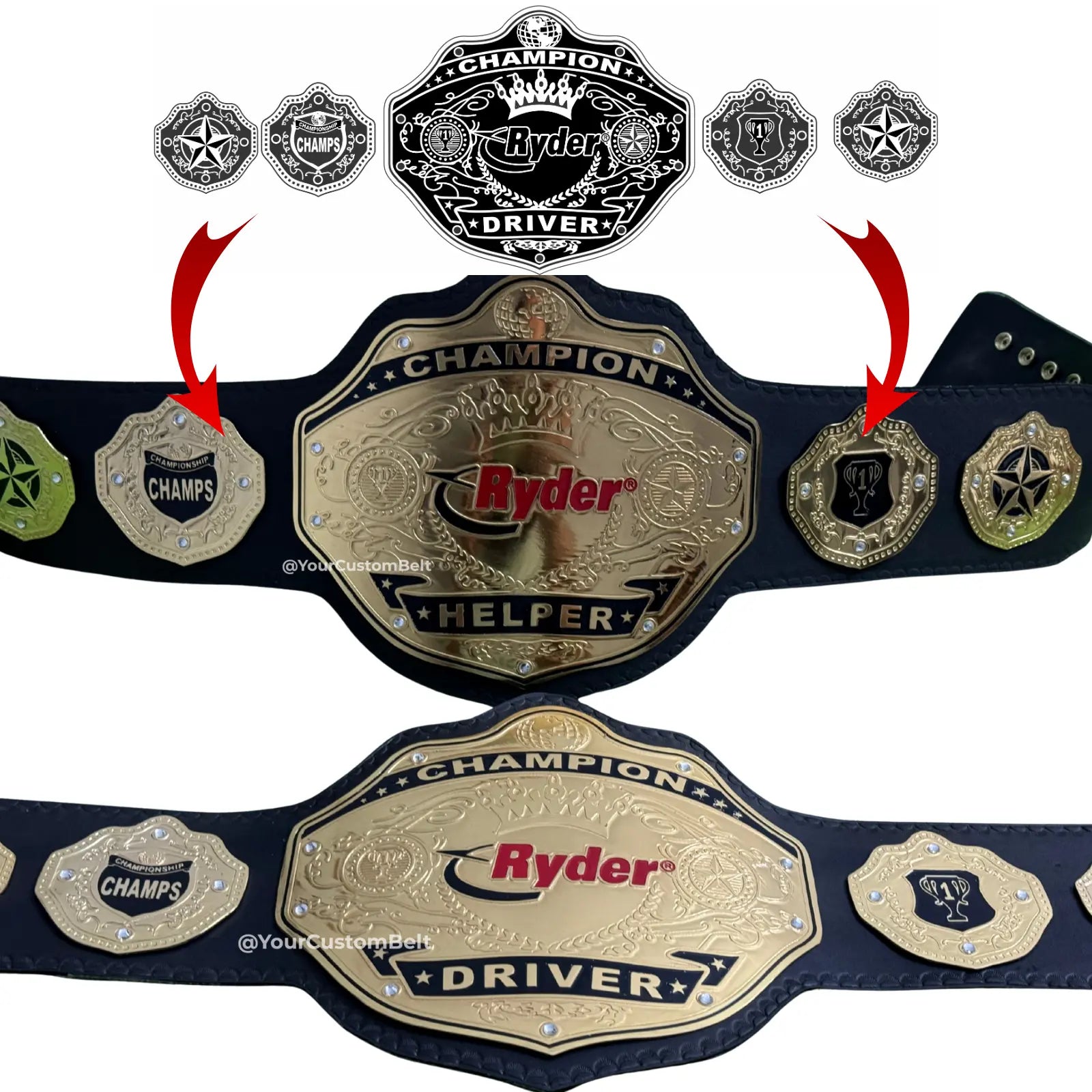 Yourcustombelt Personalized Pro Wrestling Belt – League Title – Personalized Name & Logo – Wrestling Fan Gift My Store