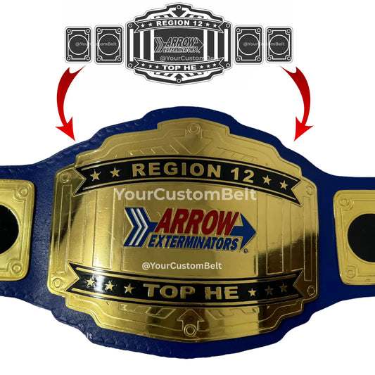 Yourcustombelt Personalized Pro Wrestling Belt – League Title – Personalized Name & Logo – Wrestling Fan Gift My Store