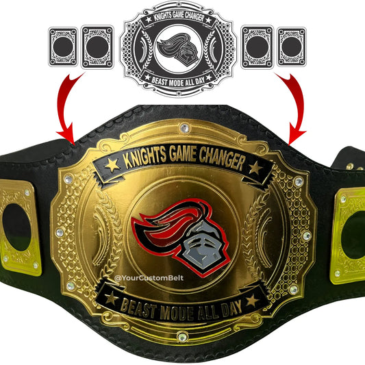 Yourcustombelt Personalized Pro Wrestling Belt – League Title – Personalized Name & Logo – Wrestling Fan Gift My Store