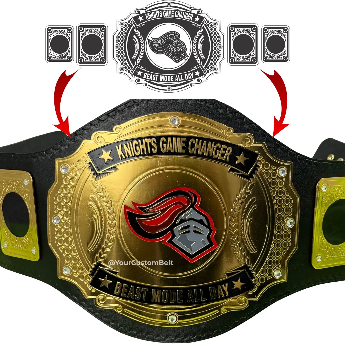 Yourcustombelt Personalized Pro Wrestling Belt – League Title – Personalized Name & Logo – Wrestling Fan Gift My Store