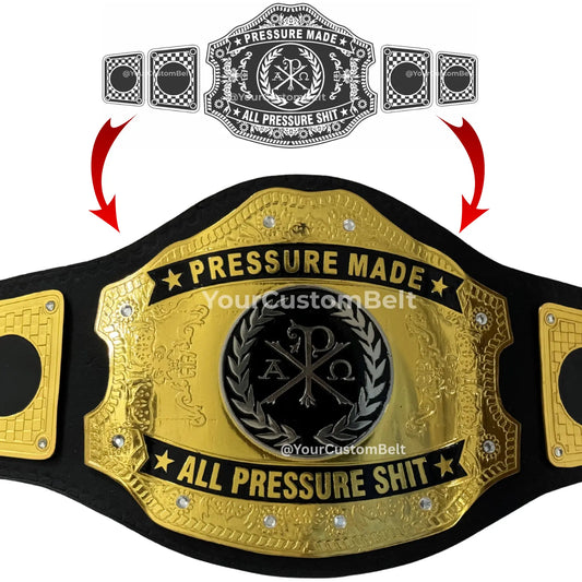Yourcustombelt Personalized Pro Wrestling Belt – League Title – Personalized Name & Logo – Wrestling Fan Gift My Store