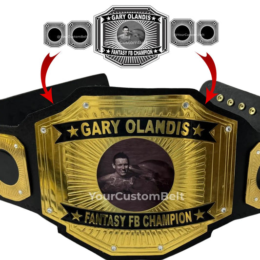 Yourcustombelt Personalized Pro Wrestling Belt – League Title – Personalized Name & Logo – Wrestling Fan Gift My Store